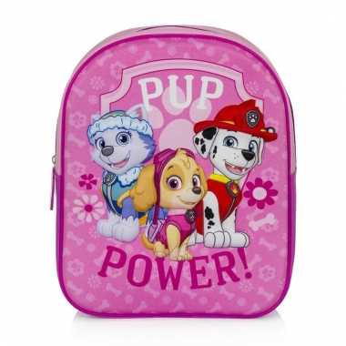 Goedkope kinder 3d rugtasje paw patrol 31 cm voor meisjes rugzak