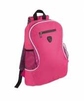 Goedkope backpack fuchsia roze rugzak