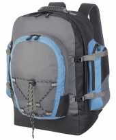 Goedkope backpackers rugtas grijs 40 liter rugzak