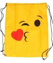 Goedkope gymtas gele smiley kus rugzak