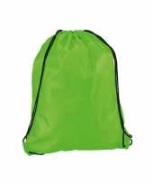 Goedkope gymtasje in neon groen rugzak