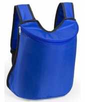 Goedkope koeler koeltassen blauw 40 cm gymtasje rugzakje