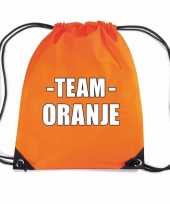 Goedkope team oranje rugtas voor bedrijfsuitje rugzak